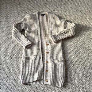 Banana Republic Cozy Cream Knit Cardigan duster wool acrylic blend